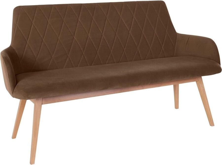 Home affaire Zitbank Brest Zit en rug gepolsterd met ruitstiksel breedte 160 cm - Foto 2