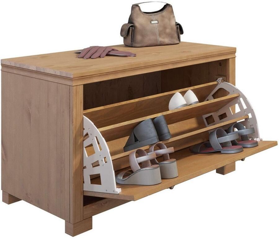 Home affaire Zitbank Gotland inclusief schoenentrommel voor ca. 6-9 paar schoenen - Foto 5