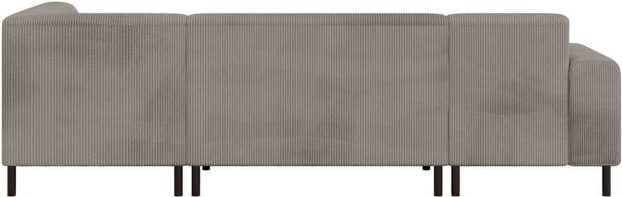 Home affaire Zithoek ARROS U-vorm met golfondersteuning afmetingen B D H: 300 163 81 cm incl. sierkussens met recamiere links rechts bestelbaar ook in cord - Foto 6