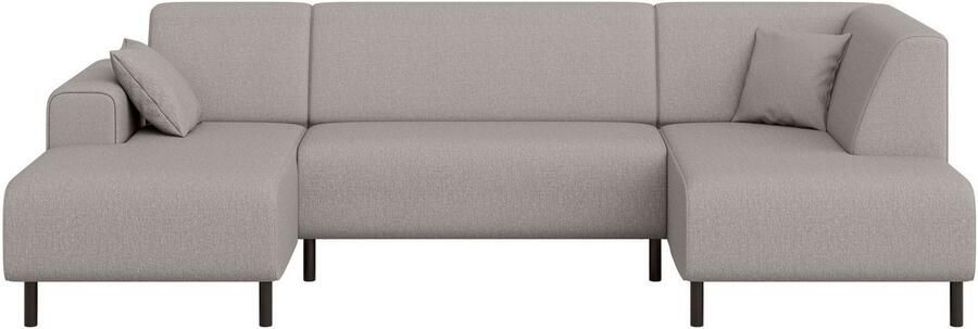 Home affaire Zithoek ARROS U-vorm met golfondersteuning afmetingen B D H: 300 163 81 cm incl. sierkussens met recamiere links rechts bestelbaar ook in cord - Foto 5