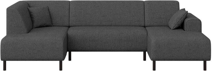 Home affaire Zithoek ARROS U-vorm met golfondersteuning afmetingen B D H: 300 163 81 cm incl. sierkussens met recamiere links rechts bestelbaar ook in cord - Foto 5