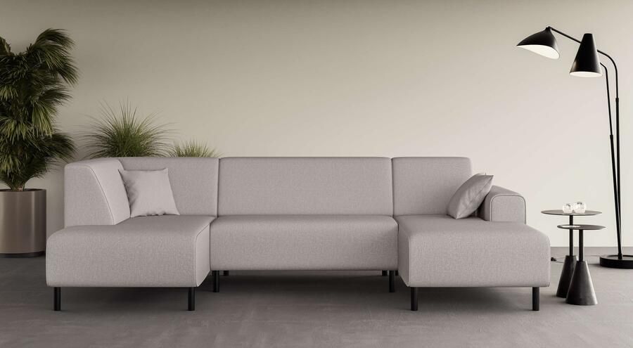 Home affaire Zithoek ARROS U-vorm met golfondersteuning afmetingen B D H: 300 163 81 cm incl. sierkussens met recamiere links rechts bestelbaar ook in cord - Foto 7