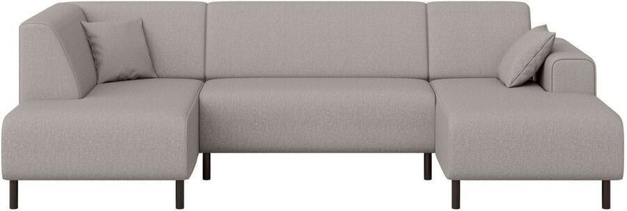 Home affaire Zithoek ARROS U-vorm met golfondersteuning afmetingen B D H: 300 163 81 cm incl. sierkussens met recamiere links rechts bestelbaar ook in cord - Foto 5