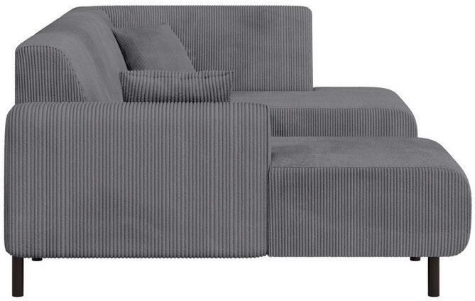 Home affaire Zithoek ARROS U-vorm met golfondersteuning afmetingen B D H: 300 163 81 cm incl. sierkussens met recamiere links rechts bestelbaar ook in cord - Foto 4