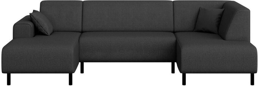 Home affaire Zithoek ARROS U-vorm met golfondersteuning afmetingen B D H: 300 163 81 cm incl. sierkussens met recamiere links rechts bestelbaar ook in cord - Foto 5