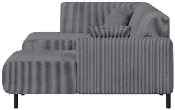 Home affaire Zithoek ARROS U-vorm met golfondersteuning afmetingen B D H: 300 163 81 cm incl. sierkussens met recamiere links rechts bestelbaar ook in cord - Foto 4