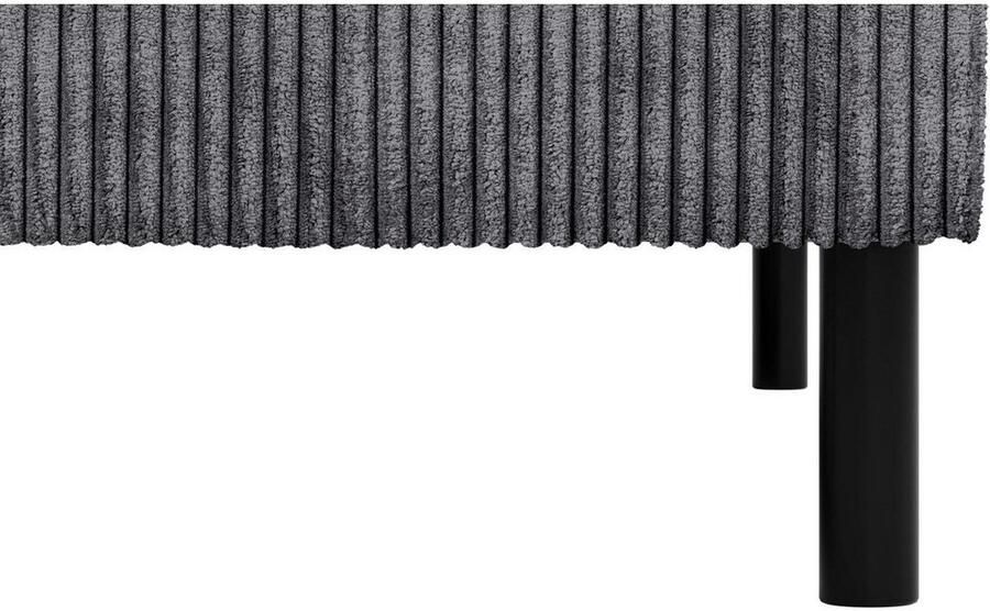 Home affaire Zithoek ARROS U-vorm met golfondersteuning afmetingen B D H: 300 163 81 cm incl. sierkussens met recamiere links rechts bestelbaar ook in cord