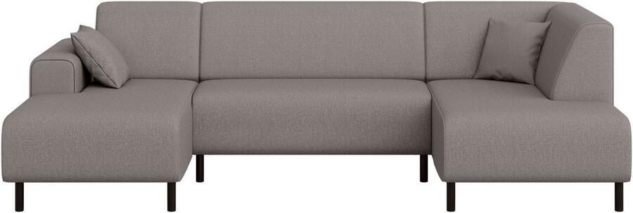 Home affaire Zithoek ARROS U-vorm met golfondersteuning afmetingen B D H: 300 163 81 cm incl. sierkussens met recamiere links rechts bestelbaar ook in cord - Foto 5