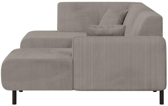 Home affaire Zithoek ARROS U-vorm met golfondersteuning afmetingen B D H: 300 163 81 cm incl. sierkussens met recamiere links rechts bestelbaar ook in cord - Foto 4