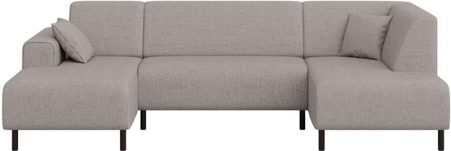 Home affaire Zithoek ARROS U-vorm met golfondersteuning afmetingen B D H: 300 163 81 cm incl. sierkussens met recamiere links rechts bestelbaar ook in cord - Foto 5