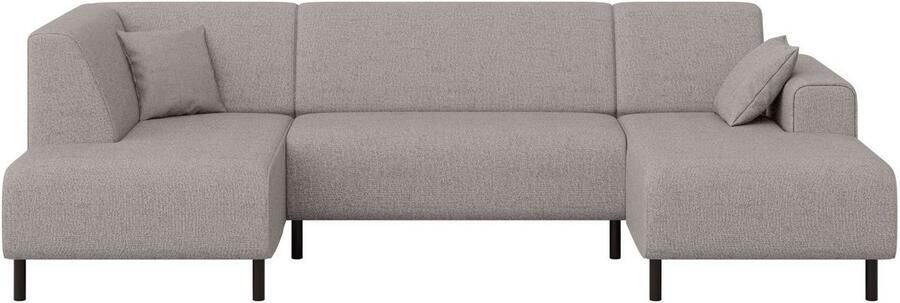 Home affaire Zithoek ARROS U-vorm met golfondersteuning afmetingen B D H: 300 163 81 cm incl. sierkussens met recamiere links rechts bestelbaar ook in cord - Foto 5