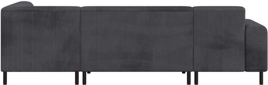 Home affaire Zithoek ARROS U-vorm met golfondersteuning afmetingen B D H: 300 163 81 cm incl. sierkussens met recamiere links rechts bestelbaar ook in cord - Foto 6