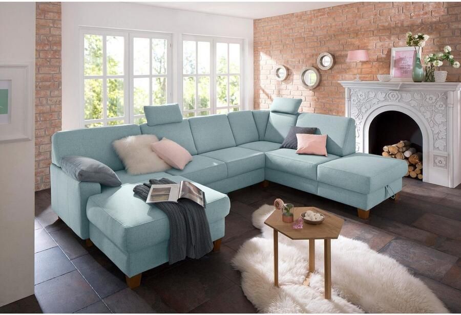 Home affaire Zithoek Belfort U-vorm met binnenvering naar keuze met slaapfunctie en bergruimte - Foto 6