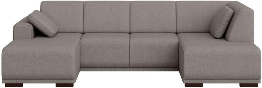 Home affaire Zithoek BORNHOLM U-vorm met chaise longue rechts links B D H: 300 162 85 cm U-vorm met golvende ondervering chaise longue rechts of links bestelbaar - Foto 6