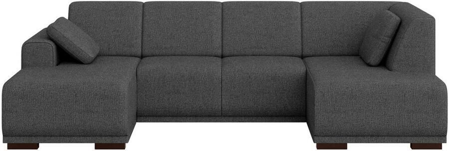 Home affaire Zithoek BORNHOLM U-vorm met chaise longue rechts links B D H: 300 162 85 cm U-vorm met golvende ondervering chaise longue rechts of links bestelbaar - Foto 6