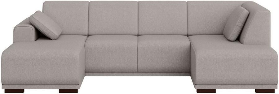 Home affaire Zithoek BORNHOLM U-vorm met chaise longue rechts links B D H: 300 162 85 cm U-vorm met golvende ondervering chaise longue rechts of links bestelbaar - Foto 6