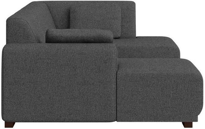 Home affaire Zithoek BORNHOLM U-vorm met chaise longue rechts links B D H: 300 162 85 cm U-vorm met golvende ondervering chaise longue rechts of links bestelbaar - Foto 5