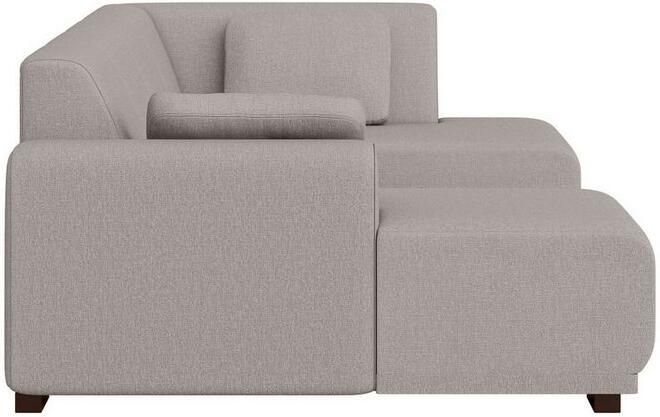 Home affaire Zithoek BORNHOLM U-vorm met chaise longue rechts links B D H: 300 162 85 cm U-vorm met golvende ondervering chaise longue rechts of links bestelbaar - Foto 5