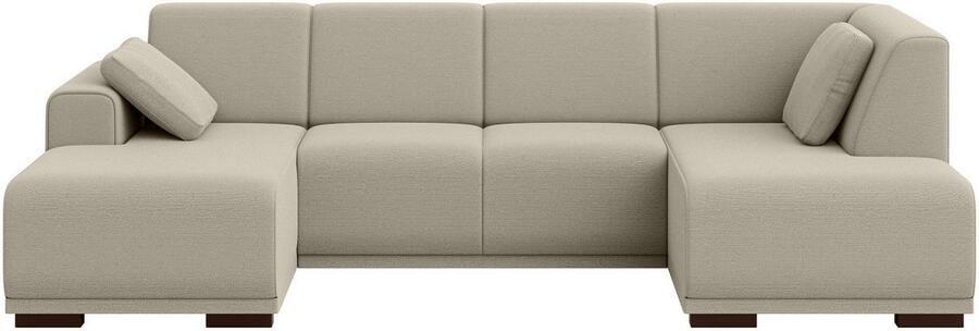 Home affaire Zithoek BORNHOLM U-vorm met chaise longue rechts links B D H: 300 162 85 cm U-vorm met golvende ondervering chaise longue rechts of links bestelbaar - Foto 6