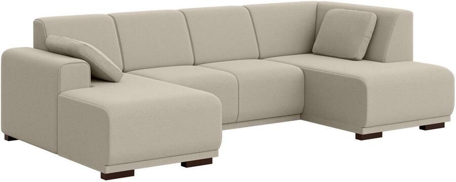 Home affaire Zithoek BORNHOLM U-vorm met chaise longue rechts links B D H: 300 162 85 cm U-vorm met golvende ondervering chaise longue rechts of links bestelbaar - Foto 4