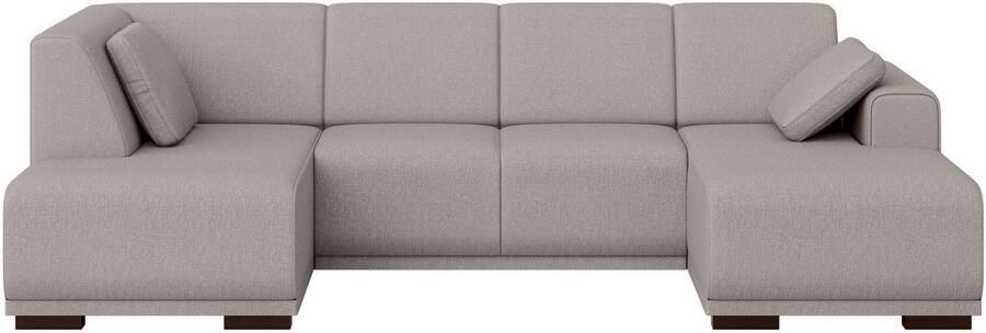 Home affaire Zithoek BORNHOLM U-vorm met chaise longue rechts links B D H: 300 162 85 cm U-vorm met golvende ondervering chaise longue rechts of links bestelbaar - Foto 6