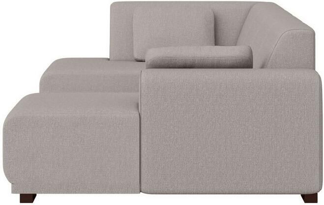 Home affaire Zithoek BORNHOLM U-vorm met chaise longue rechts links B D H: 300 162 85 cm U-vorm met golvende ondervering chaise longue rechts of links bestelbaar - Foto 5