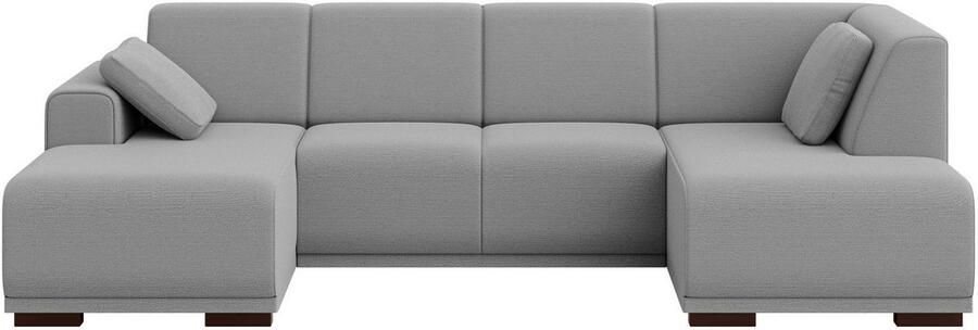 Home affaire Zithoek BORNHOLM U-vorm met chaise longue rechts links B D H: 300 162 85 cm U-vorm met golvende ondervering chaise longue rechts of links bestelbaar - Foto 6