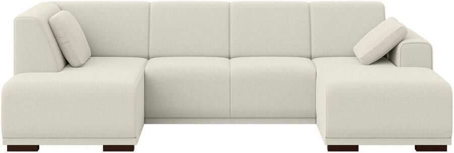 Home affaire Zithoek BORNHOLM U-vorm met chaise longue rechts links B D H: 300 162 85 cm U-vorm met golvende ondervering chaise longue rechts of links bestelbaar - Foto 5