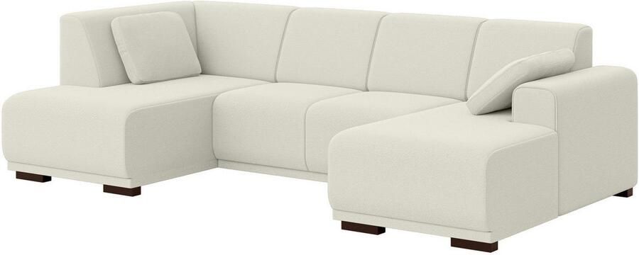 Home affaire Zithoek BORNHOLM U-vorm met chaise longue rechts links B D H: 300 162 85 cm U-vorm met golvende ondervering chaise longue rechts of links bestelbaar - Foto 4