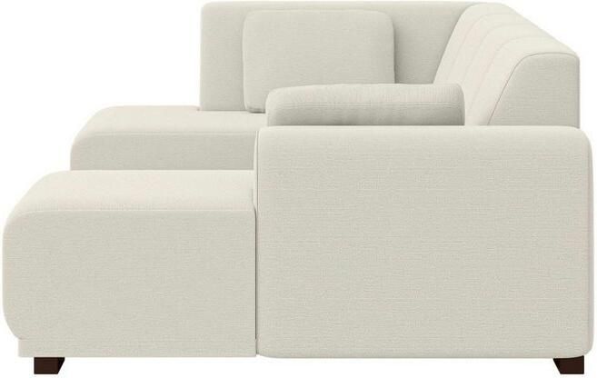 Home affaire Zithoek BORNHOLM U-vorm met chaise longue rechts links B D H: 300 162 85 cm U-vorm met golvende ondervering chaise longue rechts of links bestelbaar - Foto 6