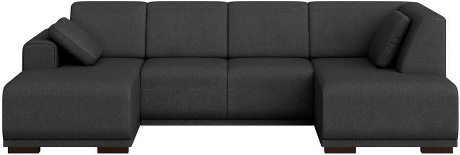 Home affaire Zithoek BORNHOLM U-vorm met chaise longue rechts links B D H: 300 162 85 cm U-vorm met golvende ondervering chaise longue rechts of links bestelbaar - Foto 6