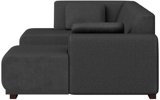 Home affaire Zithoek BORNHOLM U-vorm met chaise longue rechts links B D H: 300 162 85 cm U-vorm met golvende ondervering chaise longue rechts of links bestelbaar - Foto 5