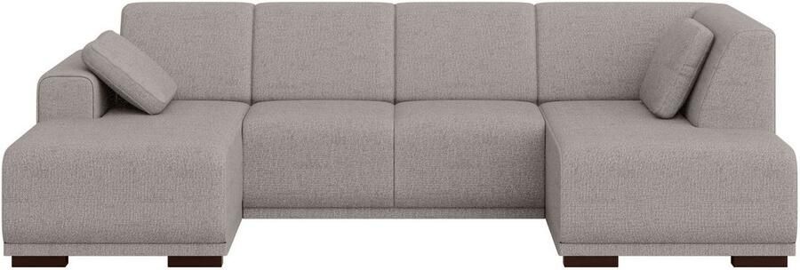 Home affaire Zithoek BORNHOLM U-vorm met chaise longue rechts links B D H: 300 162 85 cm U-vorm met golvende ondervering chaise longue rechts of links bestelbaar - Foto 6