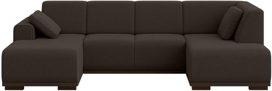 Home affaire Zithoek BORNHOLM U-vorm met chaise longue rechts links B D H: 300 162 85 cm U-vorm met golvende ondervering chaise longue rechts of links bestelbaar - Foto 6