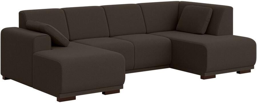 Home affaire Zithoek BORNHOLM U-vorm met chaise longue rechts links B D H: 300 162 85 cm U-vorm met golvende ondervering chaise longue rechts of links bestelbaar - Foto 4