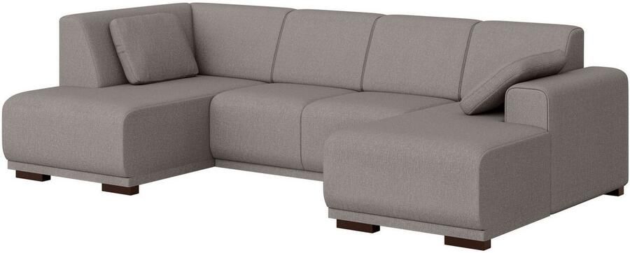 Home affaire Zithoek BORNHOLM U-vorm met chaise longue rechts links B D H: 300 162 85 cm U-vorm met golvende ondervering chaise longue rechts of links bestelbaar - Foto 4