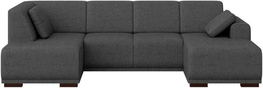 Home affaire Zithoek BORNHOLM U-vorm met chaise longue rechts links B D H: 300 162 85 cm U-vorm met golvende ondervering chaise longue rechts of links bestelbaar - Foto 6