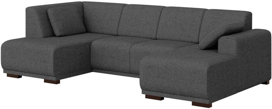 Home affaire Zithoek BORNHOLM U-vorm met chaise longue rechts links B D H: 300 162 85 cm U-vorm met golvende ondervering chaise longue rechts of links bestelbaar - Foto 4