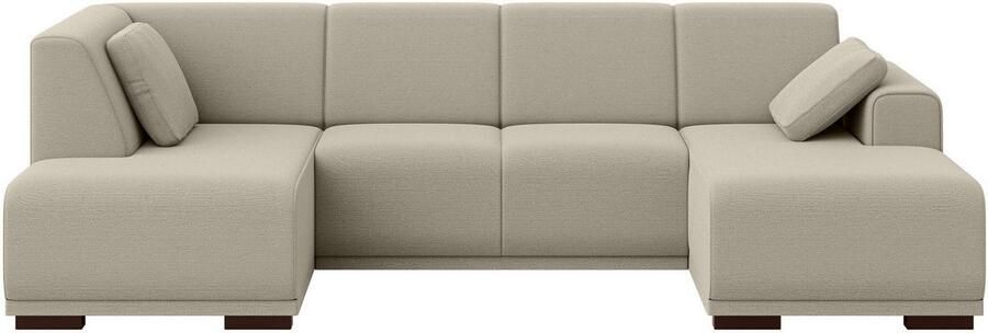 Home affaire Zithoek BORNHOLM U-vorm met chaise longue rechts links B D H: 300 162 85 cm U-vorm met golvende ondervering chaise longue rechts of links bestelbaar - Foto 6