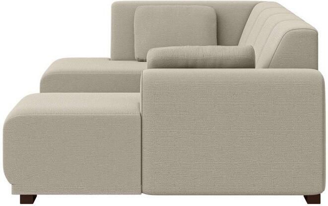 Home affaire Zithoek BORNHOLM U-vorm met chaise longue rechts links B D H: 300 162 85 cm U-vorm met golvende ondervering chaise longue rechts of links bestelbaar - Foto 5