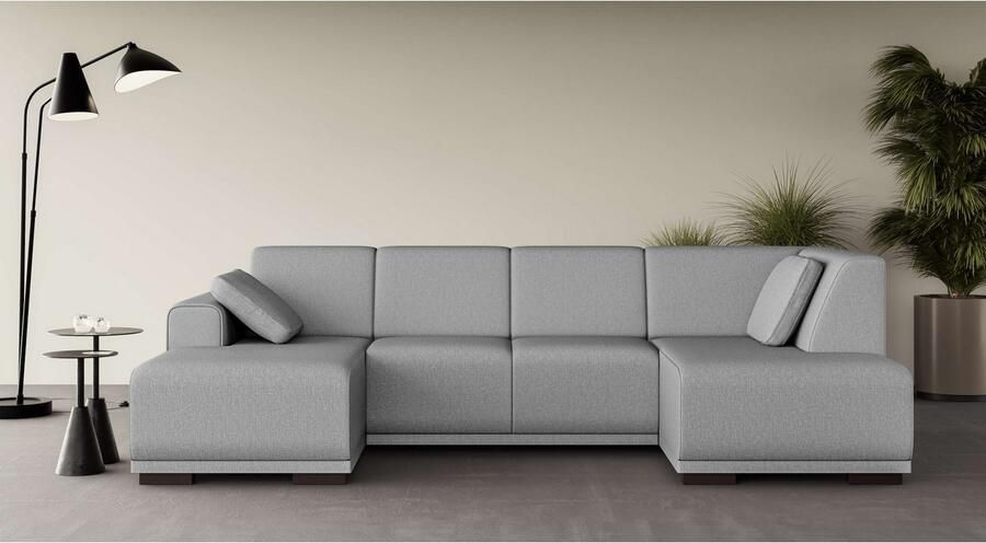 Home affaire Zithoek BORNHOLM U-vorm met chaise longue rechts links B D H: 300 162 85 cm U-vorm met golvende ondervering chaise longue rechts of links bestelbaar - Foto 3