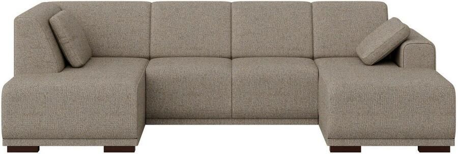 Home affaire Zithoek BORNHOLM U-vorm met chaise longue rechts links B D H: 300 162 85 cm U-vorm met golvende ondervering chaise longue rechts of links bestelbaar - Foto 6