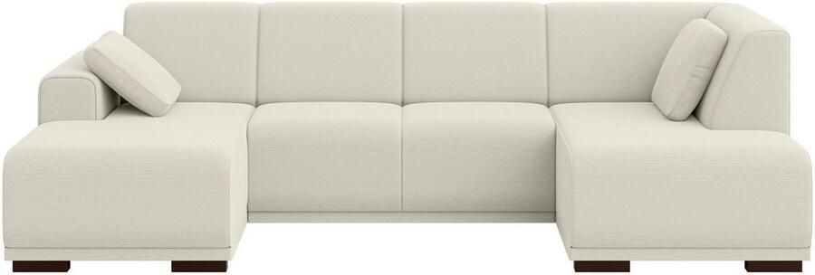 Home affaire Zithoek BORNHOLM U-vorm met chaise longue rechts links B D H: 300 162 85 cm U-vorm met golvende ondervering chaise longue rechts of links bestelbaar - Foto 6