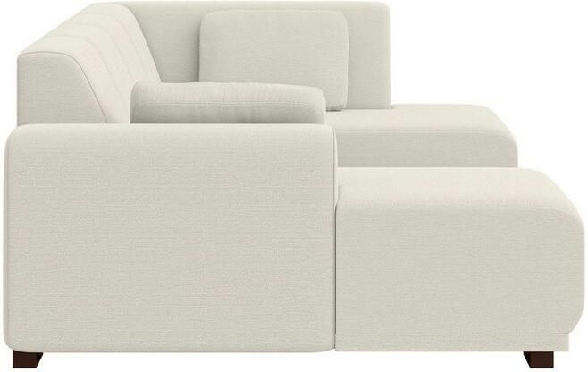 Home affaire Zithoek BORNHOLM U-vorm met chaise longue rechts links B D H: 300 162 85 cm U-vorm met golvende ondervering chaise longue rechts of links bestelbaar - Foto 5