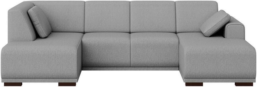 Home affaire Zithoek BORNHOLM U-vorm met chaise longue rechts links B D H: 300 162 85 cm U-vorm met golvende ondervering chaise longue rechts of links bestelbaar - Foto 6