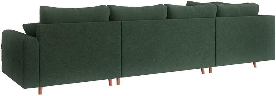 Home affaire Zithoek CHARRE U-vorm met ottomane afmetingen B D H: 310 161 81 cm fijne stiksels losse rug- en sierkussens ook in cord en bouclé - Foto 6