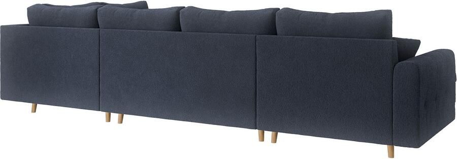 Home affaire Zithoek CHARRE U-vorm met ottomane afmetingen B D H: 310 161 81 cm fijne stiksels losse rug- en sierkussens ook in cord en bouclé - Foto 5