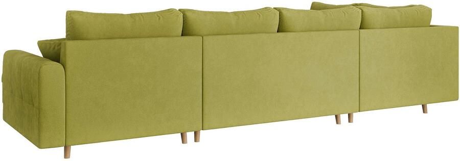 Home affaire Zithoek CHARRE U-vorm met ottomane afmetingen B D H: 310 161 81 cm fijne stiksels losse rug- en sierkussens ook in cord en bouclé - Foto 5