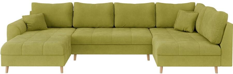 Home affaire Zithoek CHARRE U-vorm met ottomane afmetingen B D H: 310 161 81 cm fijne stiksels losse rug- en sierkussens ook in cord en bouclé - Foto 7