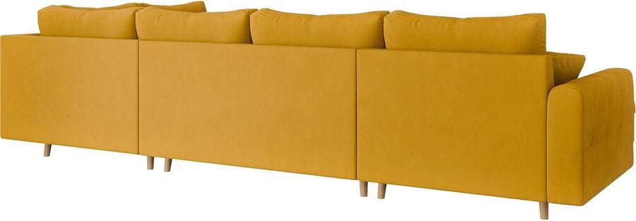 Home affaire Zithoek CHARRE U-vorm met ottomane afmetingen B D H: 310 161 81 cm fijne stiksels losse rug- en sierkussens ook in cord en bouclé - Foto 6